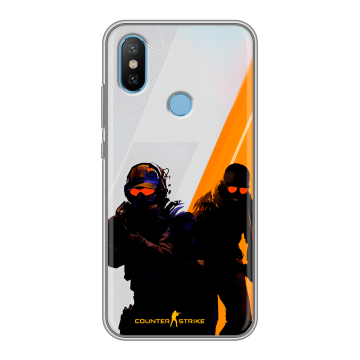 Силиконовый чехол на Xiaomi Mi6X с принтом Контер страйк Counter strike Силиконовый чехол на Xiaomi Mi6X с принтом Контер страйк Counter strike