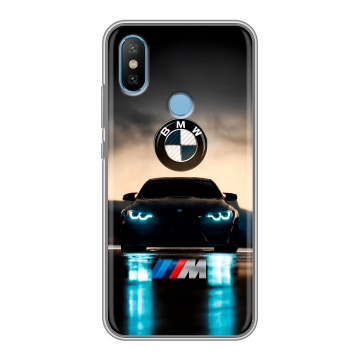 Силиконовый чехол на Xiaomi Mi6X с принтом БМВ BMW Силиконовый чехол на Xiaomi Mi6X с принтом БМВ BMW