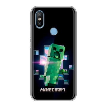 Силиконовый чехол на Xiaomi Mi6X с принтом Майнкрафт Minecraft Силиконовый чехол на Xiaomi Mi6X с принтом Майнкрафт Minecraft
