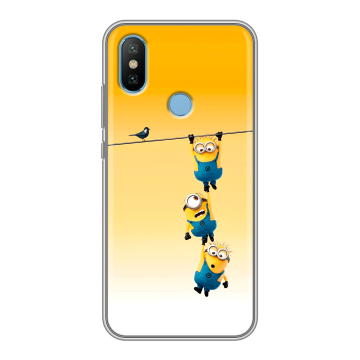 Силиконовый чехол на Xiaomi Mi6X с принтом Миньоны Силиконовый чехол на Xiaomi Mi6X с принтом Миньоны