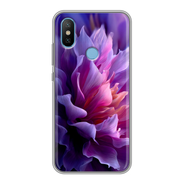 Силиконовый чехол на Xiaomi Mi6X с принтом женский цветы