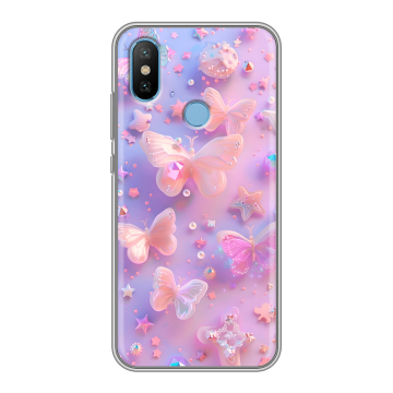 Силиконовый чехол на Xiaomi Mi6X с принтом Бабочки