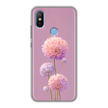 Силиконовый чехол на Xiaomi Mi6X с принтом Цветы Силиконовый чехол на Xiaomi Mi6X с принтом Цветы