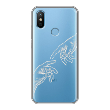Силиконовый чехол на Xiaomi Mi6X с принтом Сотворение мира Силиконовый чехол на Xiaomi Mi6X с принтом Сотворение мира
