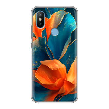 Силиконовый чехол на Xiaomi Mi6X с принтом Цветы Силиконовый чехол на Xiaomi Mi6X с принтом Цветы