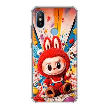 Силиконовый чехол на Xiaomi Mi6X с принтом Labubu Лабубу Силиконовый чехол на Xiaomi Mi6X с принтом Labubu Лабубу