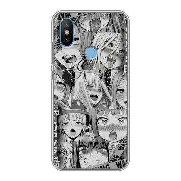 Силиконовый чехол на Xiaomi Mi6X с принтом Ahegao Ахегао Аниме Силиконовый чехол на Xiaomi Mi6X с принтом Ahegao Ахегао Аниме