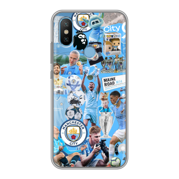 Силиконовый чехол на Xiaomi Mi6X с принтом Man City Манчестер Сити Силиконовый чехол на Xiaomi Mi6X с принтом Man City Манчестер Сити