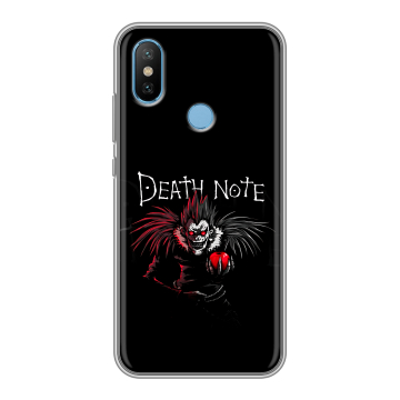 Силиконовый чехол на Xiaomi Mi6X с принтом Death note Тетрадь смерти Силиконовый чехол на Xiaomi Mi6X с принтом Death note Тетрадь смерти