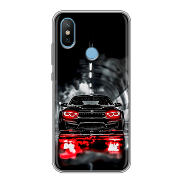 Силиконовый чехол на Xiaomi Mi6X с принтом BMW БМВ Силиконовый чехол на Xiaomi Mi6X с принтом BMW БМВ