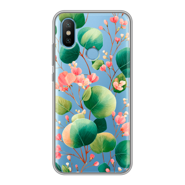 Силиконовый чехол на Xiaomi Mi6X с принтом женский Силиконовый чехол на Xiaomi Mi6X с принтом женский