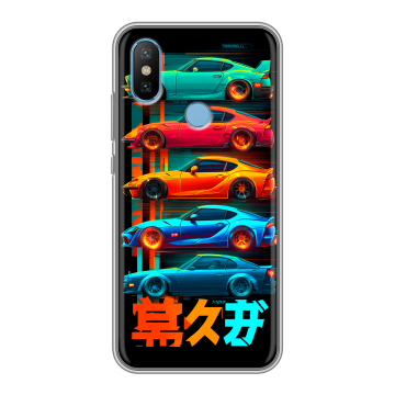 Силиконовый чехол на Xiaomi Mi6X с принтом машины тачки Силиконовый чехол на Xiaomi Mi6X с принтом машины тачки