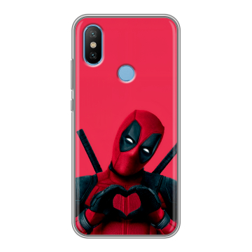 Силиконовый чехол на Xiaomi Mi6X с принтом Дедпул Deadpool Силиконовый чехол на Xiaomi Mi6X с принтом Дедпул Deadpool