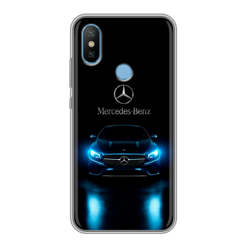Силиконовый чехол на Xiaomi Mi6X с принтом Mercedes Мерседес