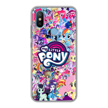 Силиконовый чехол на Xiaomi Mi6X с принтом My little pony Дружба чудо Силиконовый чехол на Xiaomi Mi6X с принтом My little pony Дружба чудо