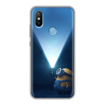 Силиконовый чехол на Xiaomi Mi6X с принтом Миньоны Силиконовый чехол на Xiaomi Mi6X с принтом Миньоны