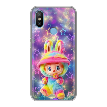 Силиконовый чехол на Xiaomi Mi6X с принтом Labubu Лабубу
