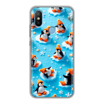 Силиконовый чехол на Xiaomi Mi6X с принтом Новый год Силиконовый чехол на Xiaomi Mi6X с принтом Новый год