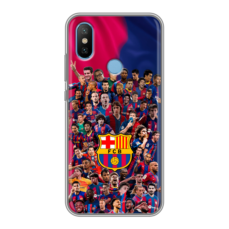 Силиконовый чехол на Xiaomi Mi6X с принтом Барселона Barcelona Силиконовый чехол на Xiaomi Mi6X с принтом Барселона Barcelona