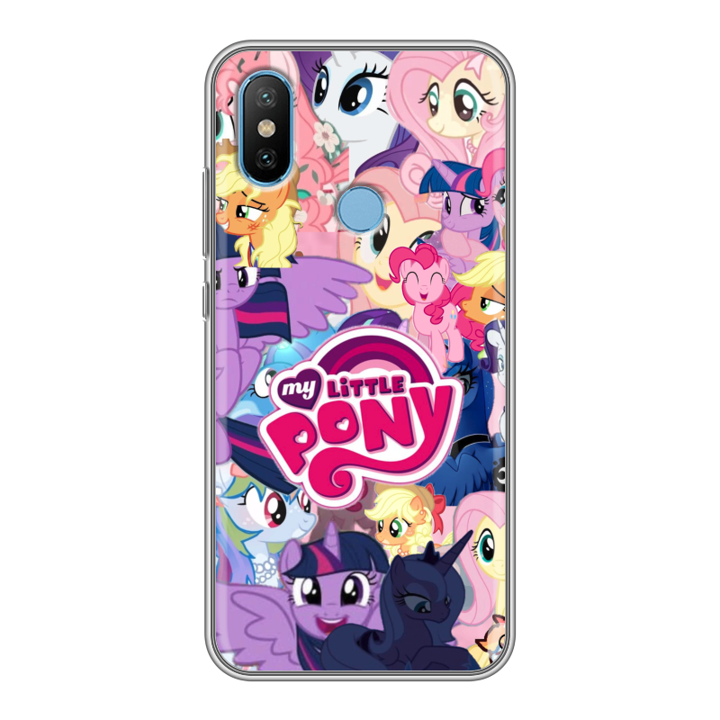 Силиконовый чехол на Xiaomi Mi6X с принтом My little pony Дружба чудо Силиконовый чехол на Xiaomi Mi6X с принтом My little pony Дружба чудо