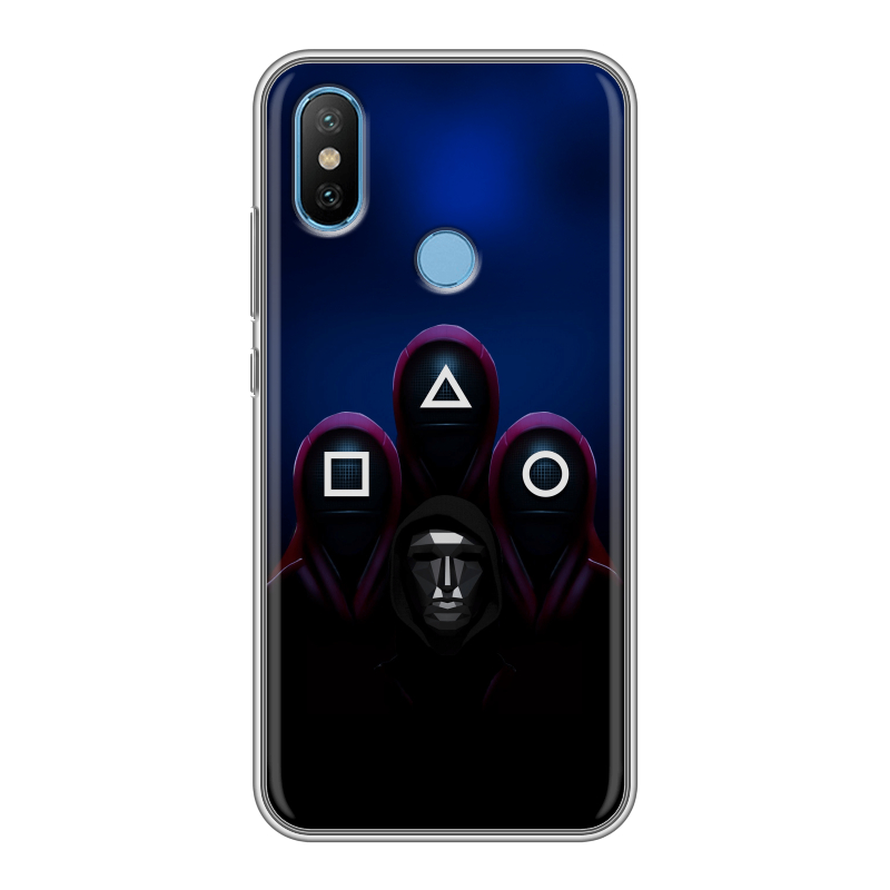 Силиконовый чехол на Xiaomi Mi6X с принтом Игра Кальмара Силиконовый чехол на Xiaomi Mi6X с принтом Игра Кальмара