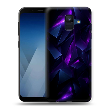 Силиконовый противоударный чехол на Samsung Galaxy A6 с принтом Абстракиция Силиконовый противоударный чехол на Samsung Galaxy A6 с принтом Абстракиция