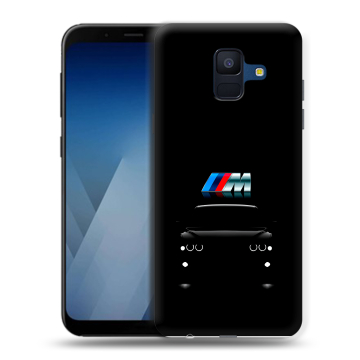 Силиконовый противоударный чехол на Samsung Galaxy A6 с принтом БМВ BMW