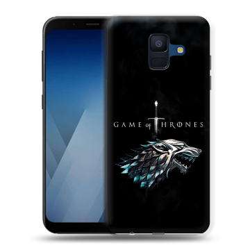 Силиконовый противоударный чехол на Samsung Galaxy A6 с принтом Игра Престолов Game Thrones
