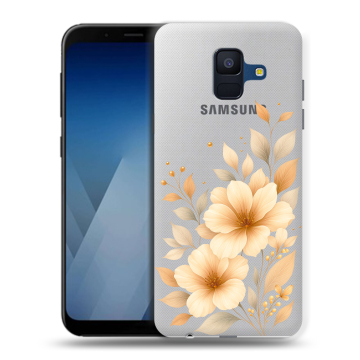 Силиконовый противоударный чехол на Samsung Galaxy A6 с принтом для девушки Силиконовый противоударный чехол на Samsung Galaxy A6 с принтом для девушки