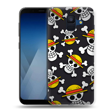 Силиконовый противоударный чехол на Samsung Galaxy A6 с принтом One Piece Ван Пис Силиконовый противоударный чехол на Samsung Galaxy A6 с принтом One Piece Ван Пис