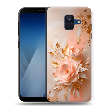 Силиконовый противоударный чехол на Samsung Galaxy A6 с принтом женский Силиконовый противоударный чехол на Samsung Galaxy A6 с принтом женский