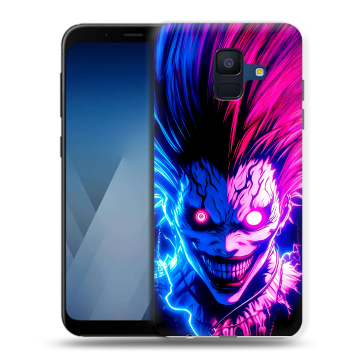 Силиконовый противоударный чехол на Samsung Galaxy A6 с принтом Death note Тетрадь смерти Силиконовый противоударный чехол на Samsung Galaxy A6 с принтом Death note Тетрадь смерти