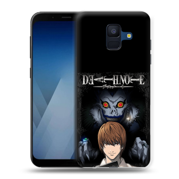 Силиконовый противоударный чехол на Samsung Galaxy A6 с принтом Death note Тетрадь смерти Силиконовый противоударный чехол на Samsung Galaxy A6 с принтом Death note Тетрадь смерти