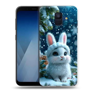 Силиконовый противоударный чехол на Samsung Galaxy A6 с принтом Новый год Силиконовый противоударный чехол на Samsung Galaxy A6 с принтом Новый год