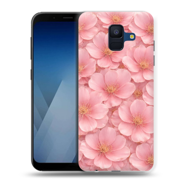 Силиконовый противоударный чехол на Samsung Galaxy A6 с принтом женский Силиконовый противоударный чехол на Samsung Galaxy A6 с принтом женский