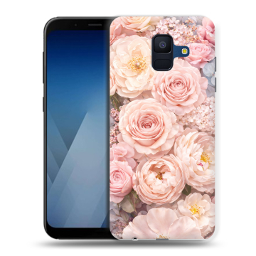 Силиконовый противоударный чехол на Samsung Galaxy A6 с принтом женский Силиконовый противоударный чехол на Samsung Galaxy A6 с принтом женский