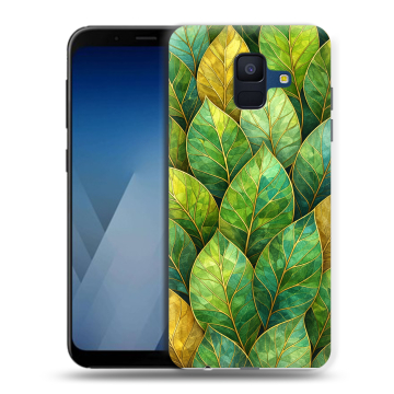 Силиконовый противоударный чехол на Samsung Galaxy A6 с принтом женский Силиконовый противоударный чехол на Samsung Galaxy A6 с принтом женский