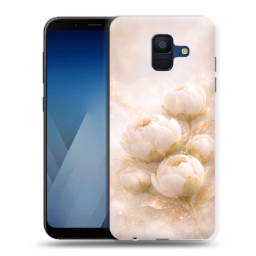Силиконовый противоударный чехол на Samsung Galaxy A6 с принтом женский