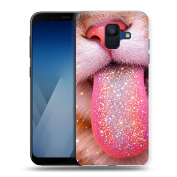 Силиконовый противоударный чехол на Samsung Galaxy A6 с принтом для девочек