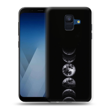 Силиконовый противоударный чехол на Samsung Galaxy A6 с принтом женский
