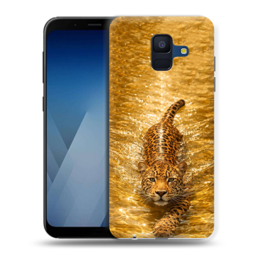 Силиконовый противоударный чехол на Samsung Galaxy A6 с принтом женский Силиконовый противоударный чехол на Samsung Galaxy A6 с принтом женский