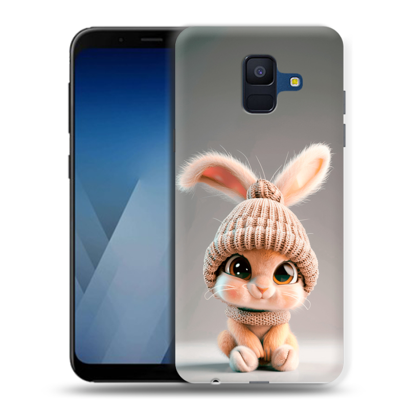 Пластиковый чехол на Samsung Galaxy A6 с принтом Кролик Пластиковый чехол на Samsung Galaxy A6 с принтом Кролик