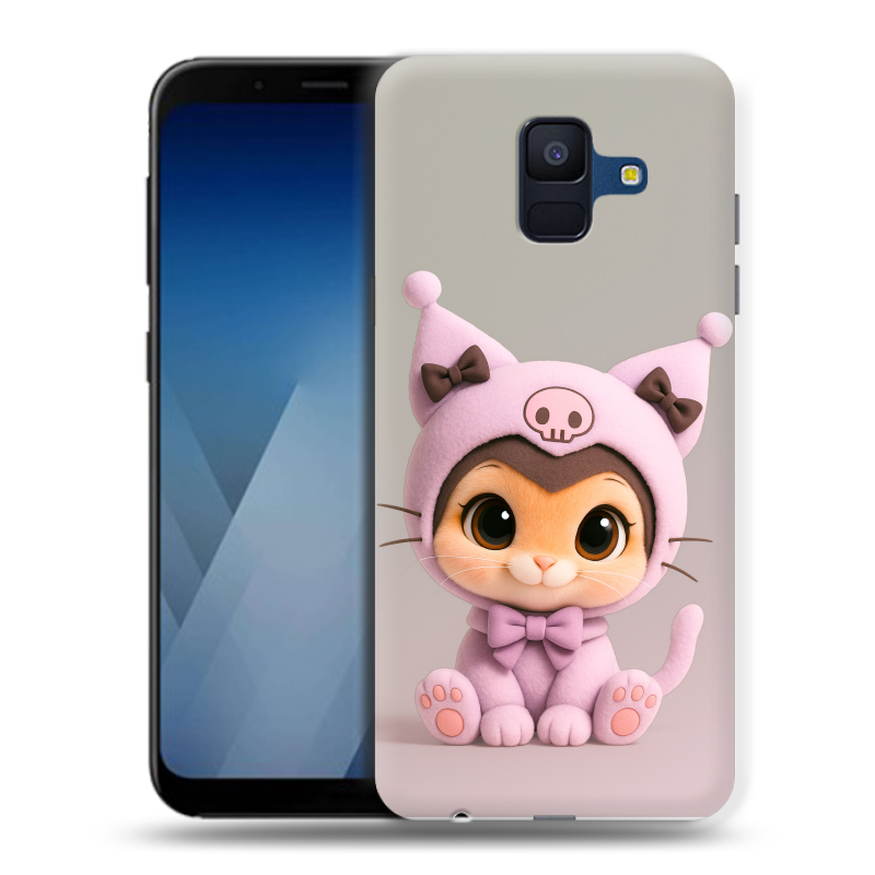 Силиконовый противоударный чехол на Samsung Galaxy A6 с принтом Куроми Kuromi Силиконовый противоударный чехол на Samsung Galaxy A6 с принтом Куроми Kuromi