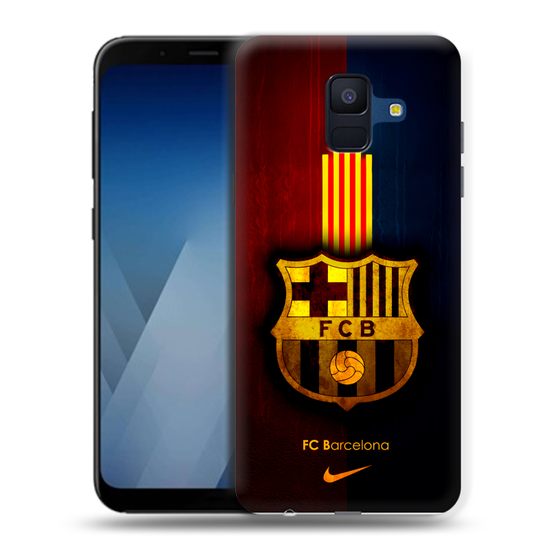 Пластиковый чехол на Samsung Galaxy A6 с принтом Барселона Barcelona Пластиковый чехол на Samsung Galaxy A6 с принтом Барселона Barcelona