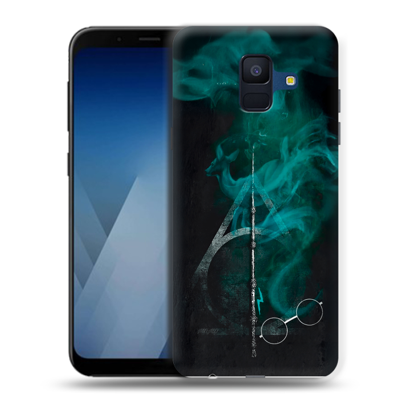 Силиконовый противоударный чехол на Samsung Galaxy A6 с принтом Гарри Поттер Harry Potter Силиконовый противоударный чехол на Samsung Galaxy A6 с принтом Гарри Поттер Harry Potter