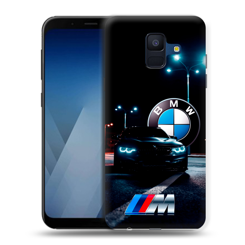 Силиконовый противоударный чехол на Samsung Galaxy A6 с принтом БМВ BMW Силиконовый противоударный чехол на Samsung Galaxy A6 с принтом БМВ BMW