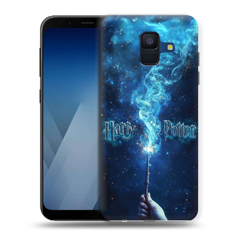 Силиконовый противоударный чехол на Samsung Galaxy A6 с принтом Harry Potter Гарри Поттер Силиконовый противоударный чехол на Samsung Galaxy A6 с принтом Harry Potter Гарри Поттер