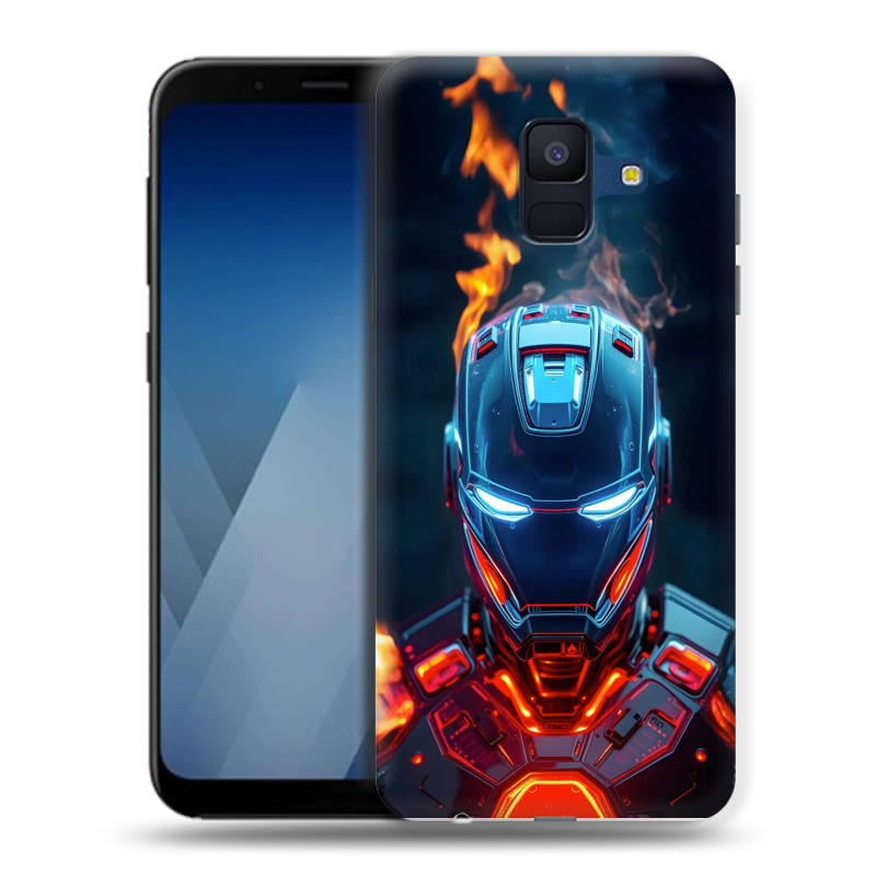 Пластиковый чехол на Samsung Galaxy A6 с принтом IronMan Железный человек Пластиковый чехол на Samsung Galaxy A6 с принтом IronMan Железный человек