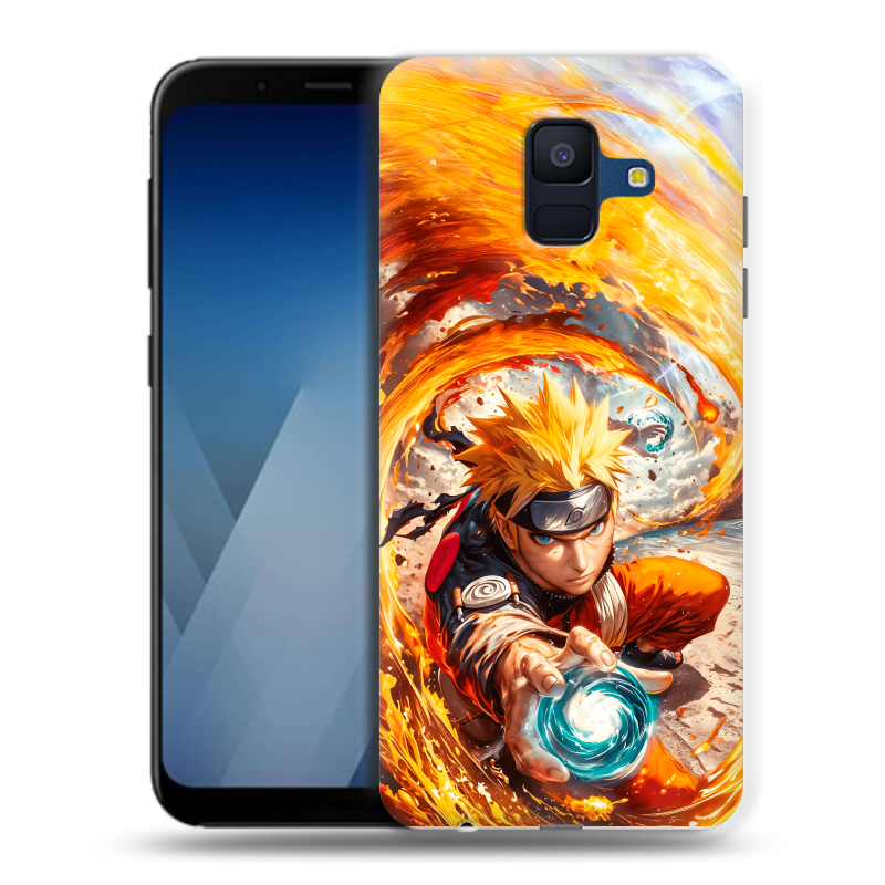Силиконовый противоударный чехол на Samsung Galaxy A6 с принтом Аниме Наруто Naruto Силиконовый противоударный чехол на Samsung Galaxy A6 с принтом Аниме Наруто Naruto