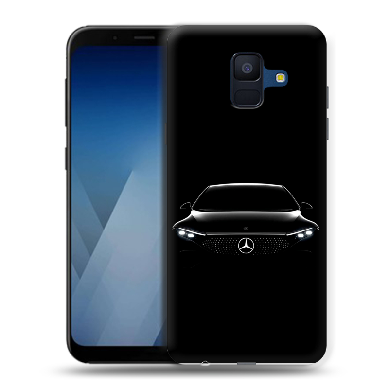 Силиконовый противоударный чехол на Samsung Galaxy A6 с принтом Mercedes Мерседес Силиконовый противоударный чехол на Samsung Galaxy A6 с принтом Mercedes Мерседес